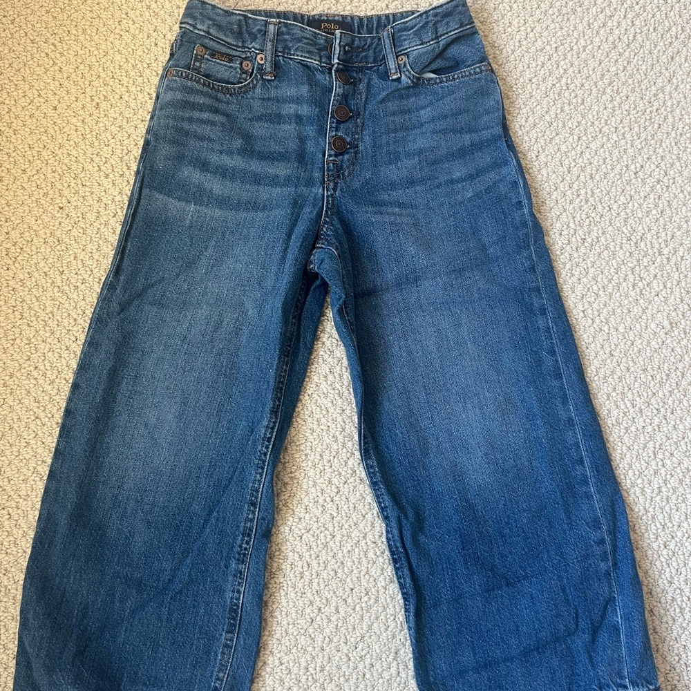 Polo by Ralph Lauren Kids Blue Wide-Leg Jeans